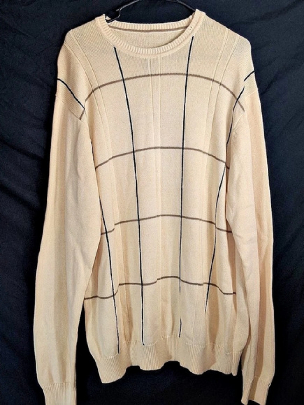 David Taylor Collection 100% Cotton Knit Sweater Size XL Like New